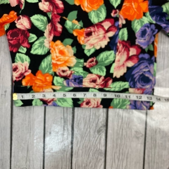 ZARA Multicolor Cropped Floral Print Top - Picture 10 of 12